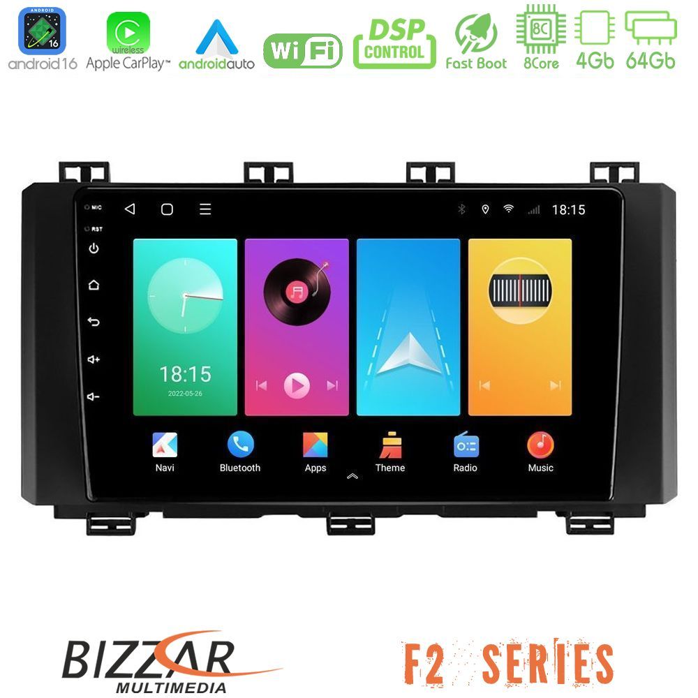 bizzar_f2_st015n Bizzar F2 Series 8Core Android16 4+64GB Seat Ateca 2017-2021 Navigation Multimedia Tablet 9" - Image 1