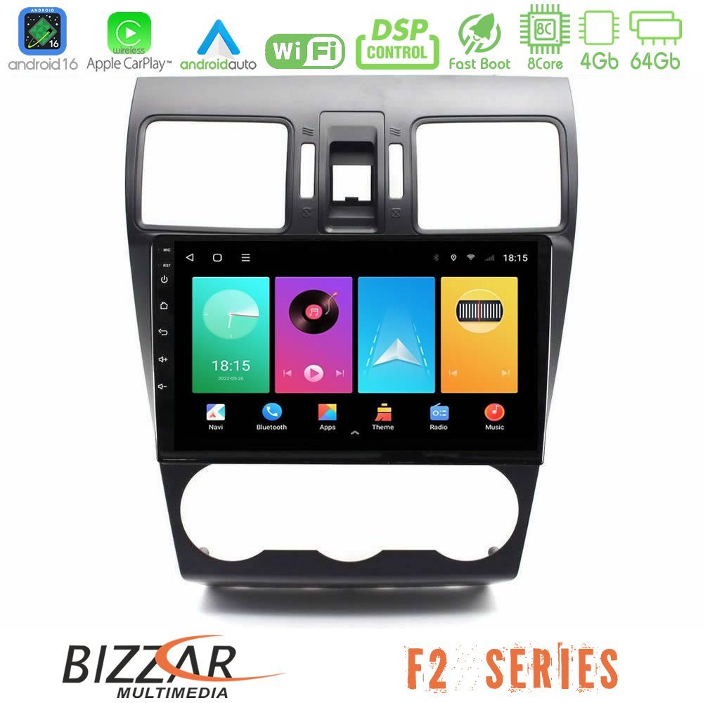 bizzar_f2_su0797 Bizzar F2 Series 8Core Android16 4+64GB Subaru Forester 2015-2018 Navigation Multimedia Tablet 9" - Image 1