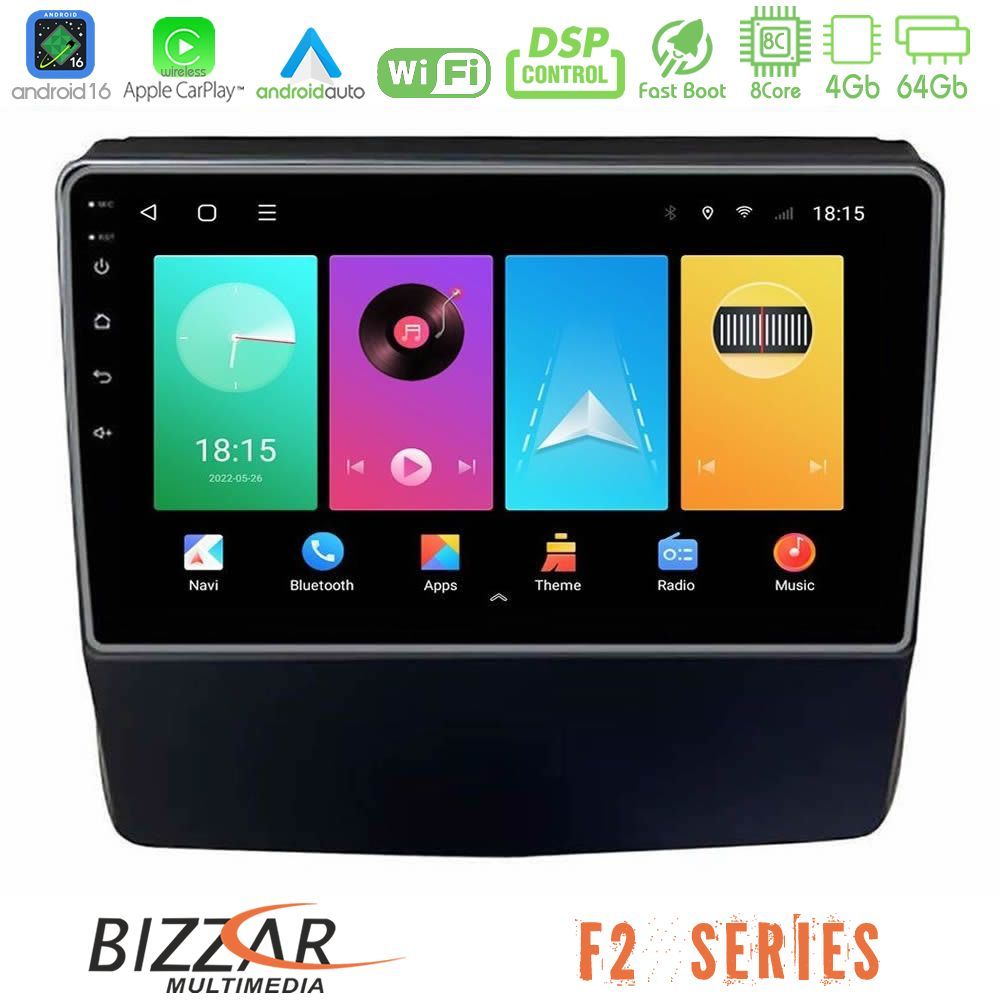 bizzar_f2_su1662 Bizzar F2 Series 8Core Android16 4+64GB Subaru Forester/Impreza 2018-2021 Navigation Multimedia Tablet 9" - Image 1