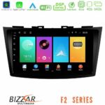Bizzar F2 Series 8Core Android16 4+64GB  Suzuki Swift 2011-2016 Navigation Multimedia Tablet 9"