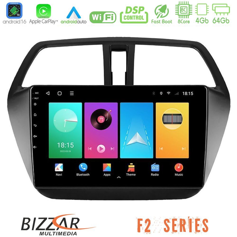 bizzar_f2_sz578 Bizzar F2 Series 8Core Android16 4+64GB Suzuki SX4 S-Cross Navigation Multimedia Tablet 9" - Image 1
