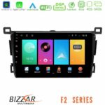 Bizzar F2 Series 8Core Android16 4+64GB  Toyota RAV4 2013-2018 Navigation Multimedia Tablet 9"
