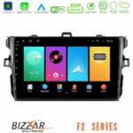 Bizzar F2 Series 8Core Android16 4+64GB  Toyota Corolla 2007-2012 Navigation Multimedia Tablet 9"
