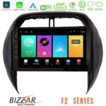 Bizzar F2 Series 8Core Android16 4+64GB  Toyota RAV4 2001-2005 (Auto A/C) Navigation Multimedia Tablet 9"