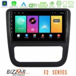 Bizzar F2 Series 8Core Android16 4+64GB  VW Scirocco 2008-2014 Navigation Multimedia Tablet 9" (Μαύρο Χρώμα)