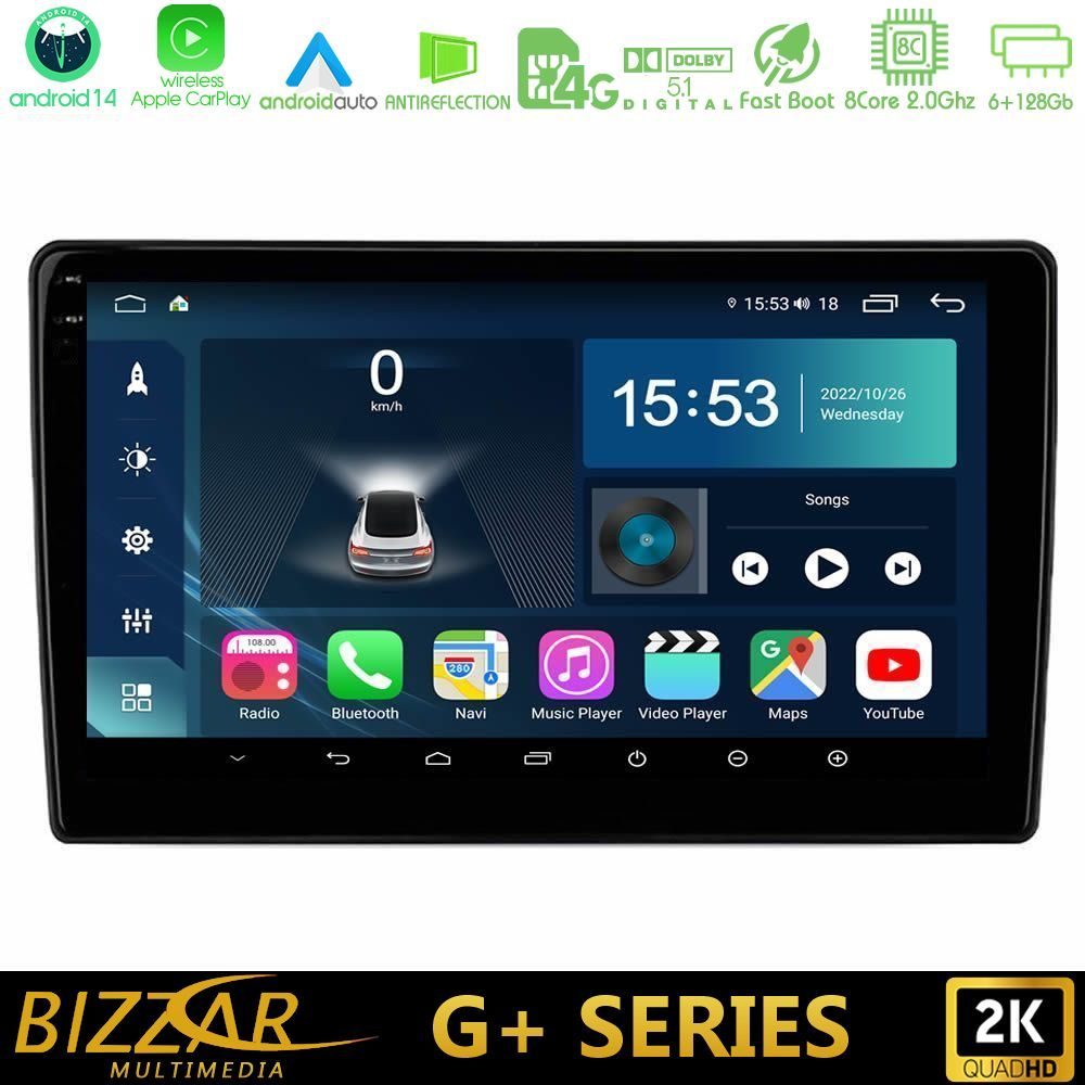 bizzar_g_fd1489 Bizzar G+ Series Ford Transit 2007 – 2013 8core Android14 6+128GB Navigation Multimedia Tablet 10" - Image 1