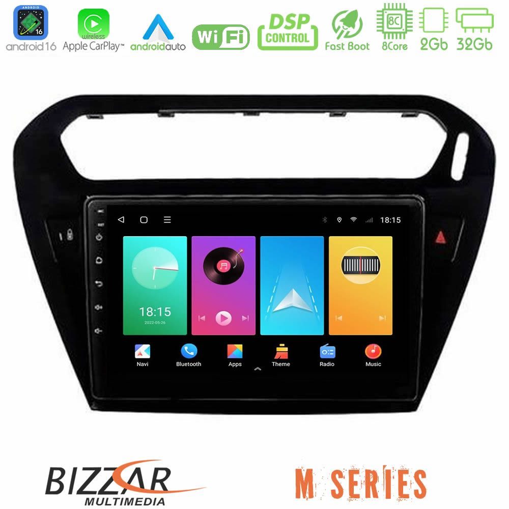 bizzar_m_ct0070bl Bizzar M Series 8Core Android16 2+32GB Citroen C-Elysee / Peugeot 301 Navigation Multimedia Tablet 9" (Μαύρο)) - Image 1