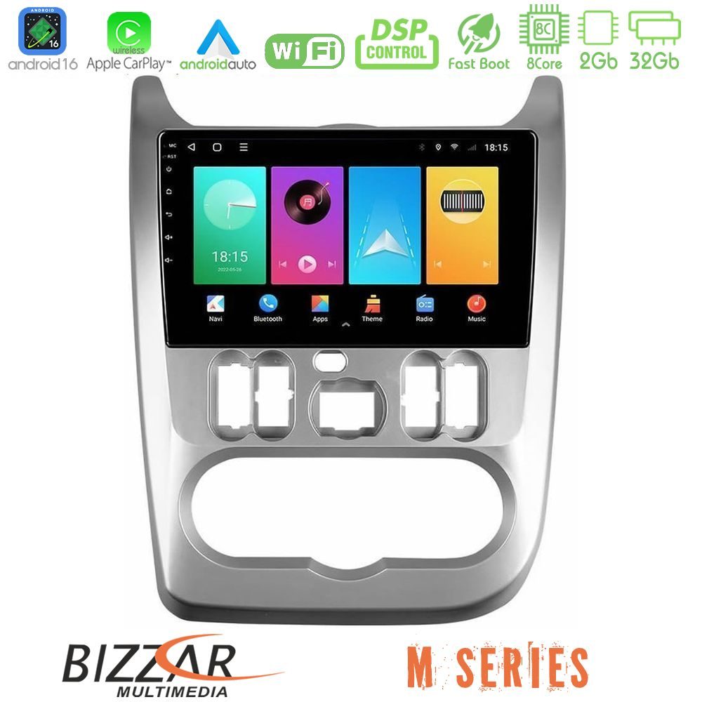 bizzar_m_dc0766 Bizzar M Series 8Core Android16 2+32GB Dacia Duster/Sandero/Logan Navigation Multimedia Tablet 9" - Image 1