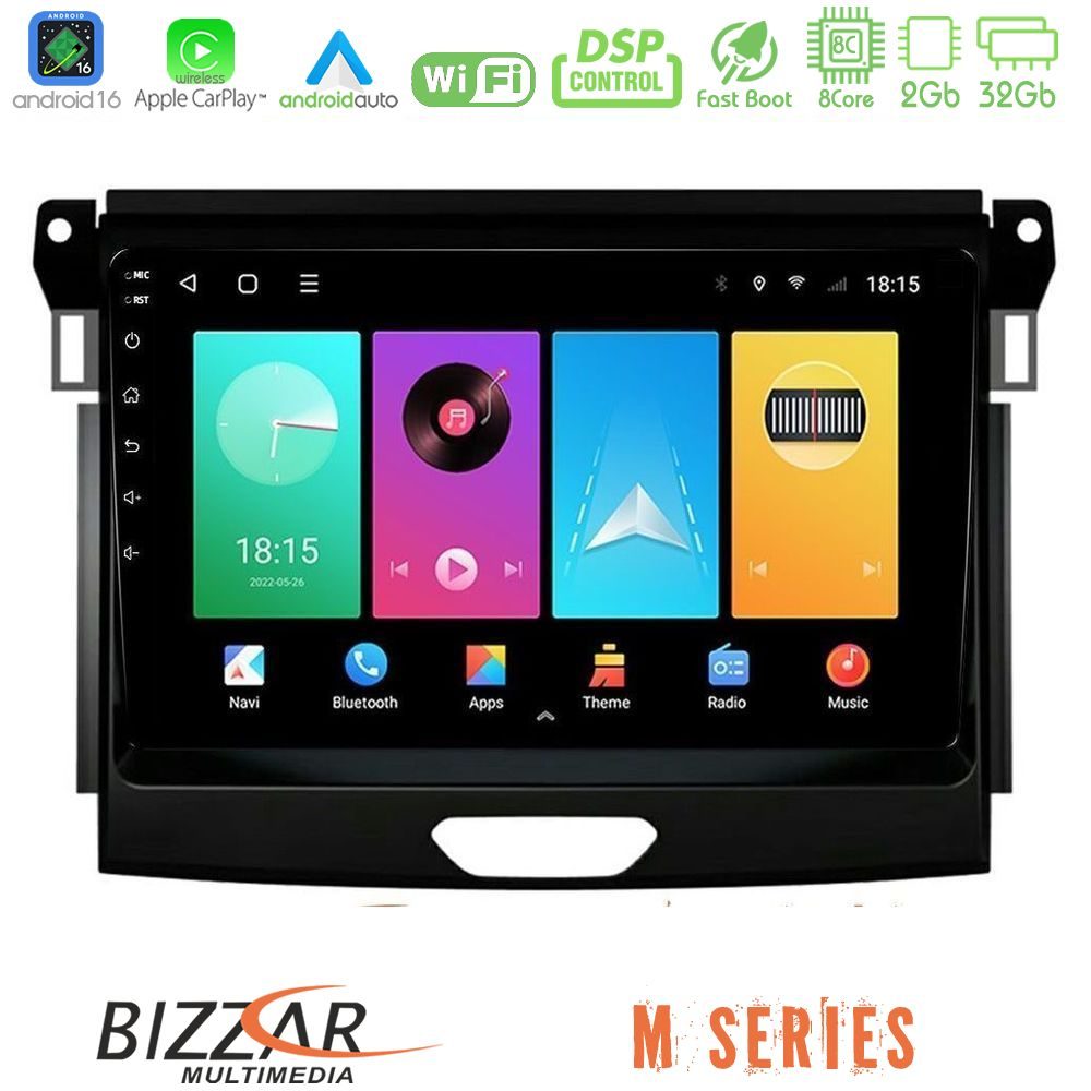 bizzar_m_fd0617 Bizzar M Series 8Core Android16 2+32GB Ford Ranger 2017-2022 Navigation Multimedia Tablet 9" - Image 1
