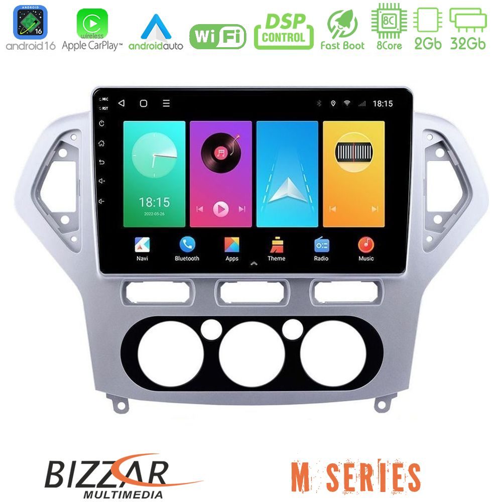 bizzar_m_fd0919 Bizzar M Series 8Core Android16 2+32GB Ford Mondeo 2007-2010 Manual A/C Navigation Multimedia Tablet 10" - Image 1