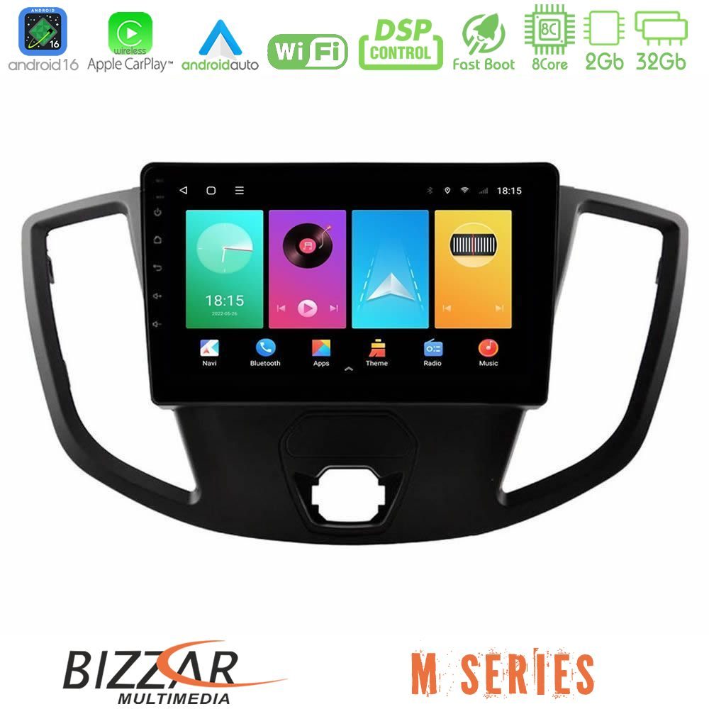 bizzar_m_fd1554 Bizzar M Series 8Core Android16 2+32GB Ford Transit 2014-> Navigation Multimedia Tablet 9" - Image 1