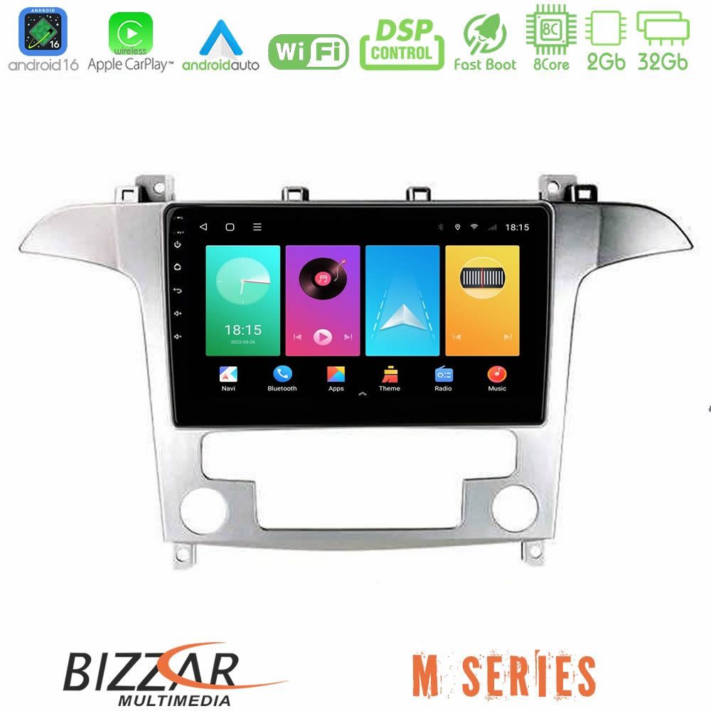 bizzar_m_fd409s Bizzar M Series 8Core Android16 2+32GB Ford S-Max 2006-2012 Navigation Multimedia Tablet 9" - Image 1