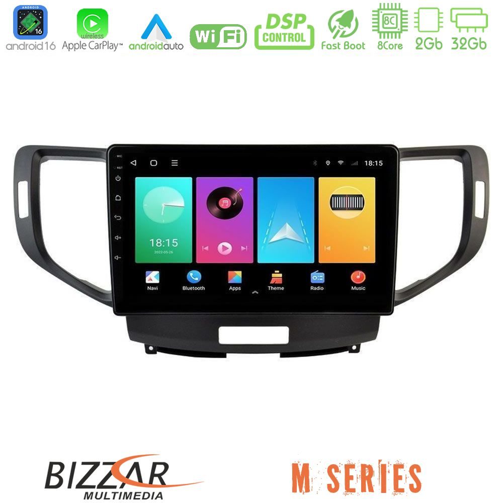 bizzar_m_hd1013 Bizzar M Series 8Core Android16 2+32GB Honda Accord 2008-2015 Navigation Multimedia Tablet 9" - Image 1