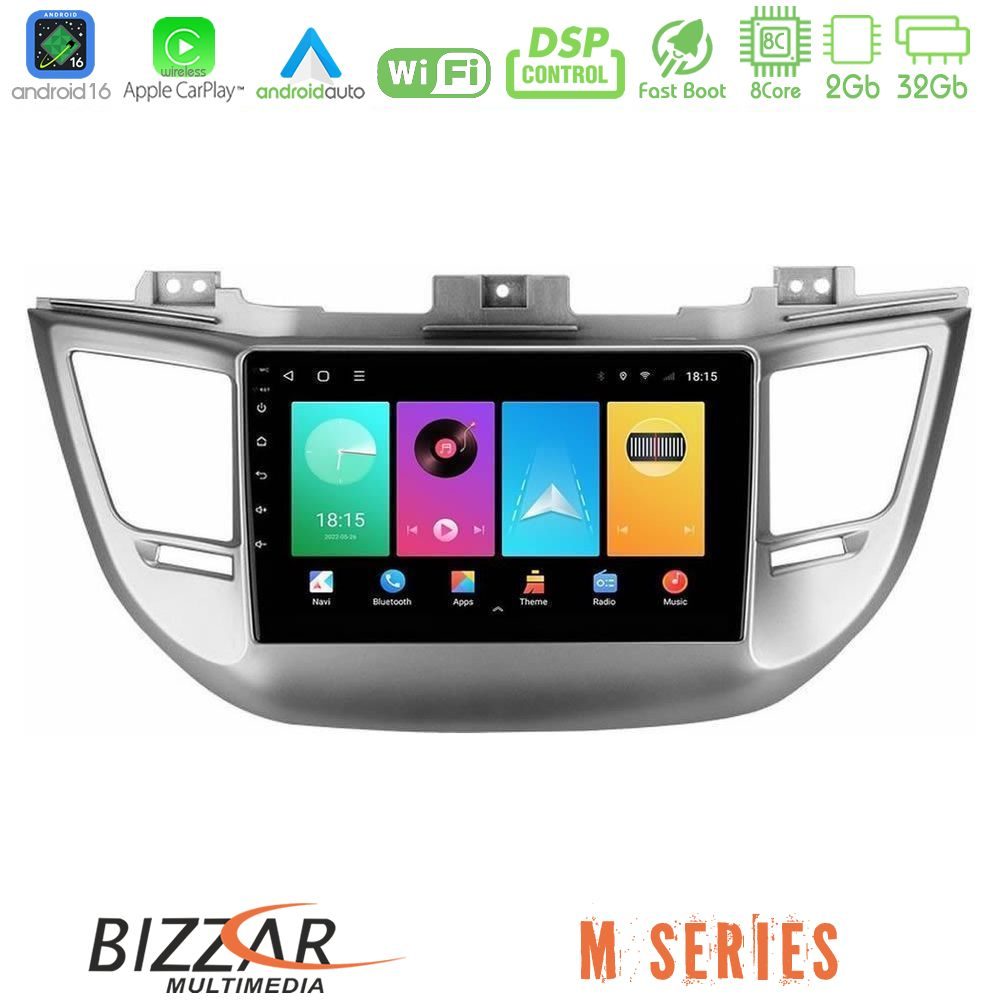 bizzar_m_hy0068 Bizzar M Series 8Core Android16 2+32GB Hyundai Tucson 2015-2018 Navigation Multimedia Tablet 9" - Image 1