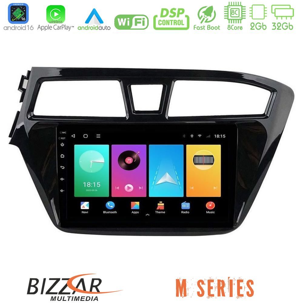 bizzar_m_hy0508 Bizzar M Series 8Core Android16 2+32GB Hyundai i20 2014-2018 Navigation Multimedia Tablet 9" - Image 1