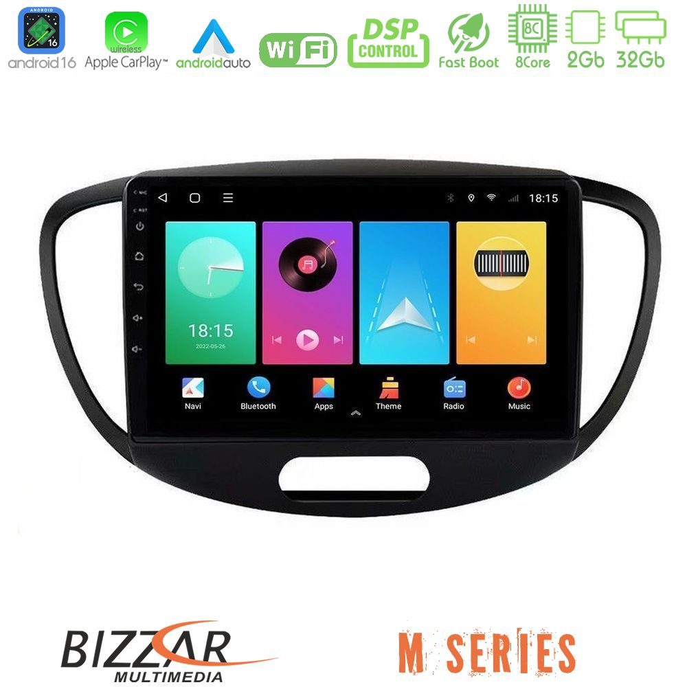 bizzar_m_hy0551 Bizzar M Series 8Core Android16 2+32GB Hyundai i10 2008-2014 Navigation Multimedia Tablet 9" - Image 1