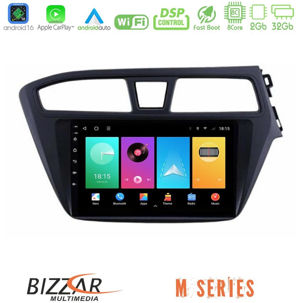 bizzar_m_hy0559 Bizzar M Series 8Core Android16 2+32GB Hyundai i20 2014-2018 RHD Navigation Multimedia Tablet 9" - Image 1