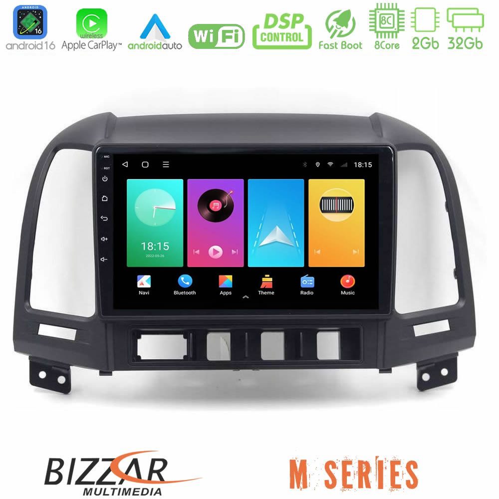 bizzar_m_hy0624 Bizzar M Series 8Core Android16 2+32GB Hyundai Santa Fe 2006-2013 Navigation Multimedia Tablet 10" - Image 1