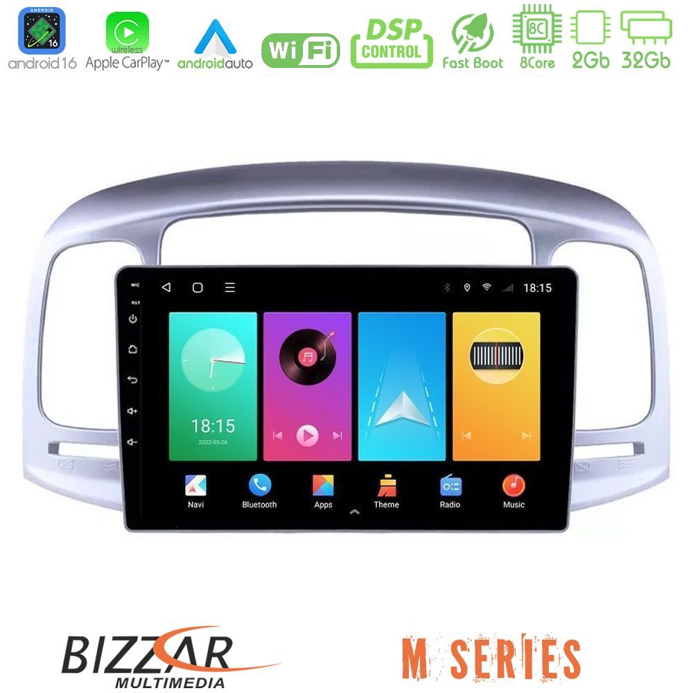 bizzar_m_hy0711 Bizzar M Series 8Core Android16 2+32GB Hyundai Accent 2006-2011 Navigation Multimedia Tablet 9" - Image 1