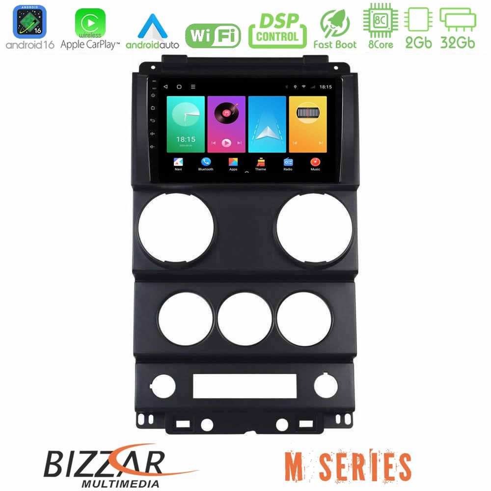 bizzar_m_jp1037 Bizzar M Series 8Core Android16 2+32GB Jeep Wrangler 2Door 2008-2010 Navigation Multimedia Tablet 9" - Image 1