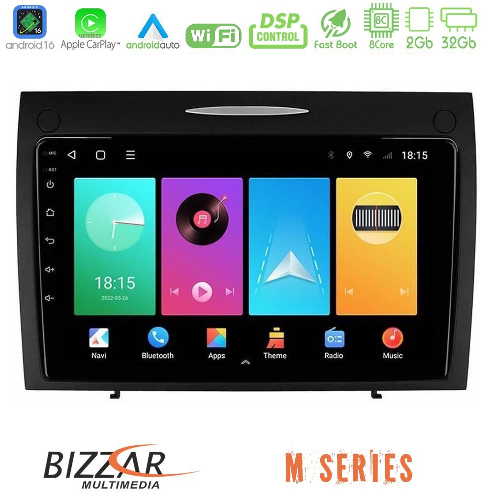 bizzar_m_mb045n Bizzar M Series 8Core Android16 2+32GB Mercedes SLK Class Navigation Multimedia Tablet 9" - Image 1