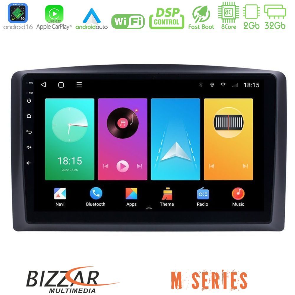 bizzar_m_mb0779 Bizzar M Series 8Core Android16 2+32GB Mercedes Vito 2015-2021 Navigation Multimedia Tablet 10" - Image 1