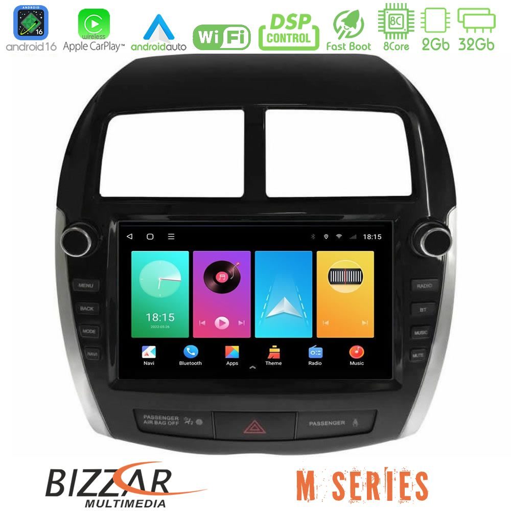 bizzar_m_mt1467 Bizzar M Series 8Core Android16 2+32GB Mitsubishi ASX 2013-2018 Navigation Multimedia Tablet 9" - Image 1