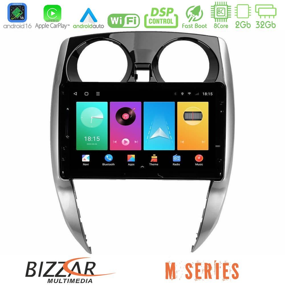bizzar_m_ns0481 Bizzar M Series 8Core Android16 2+32GB Nissan Note 2013-2018 Navigation Multimedia Tablet 10" - Image 1