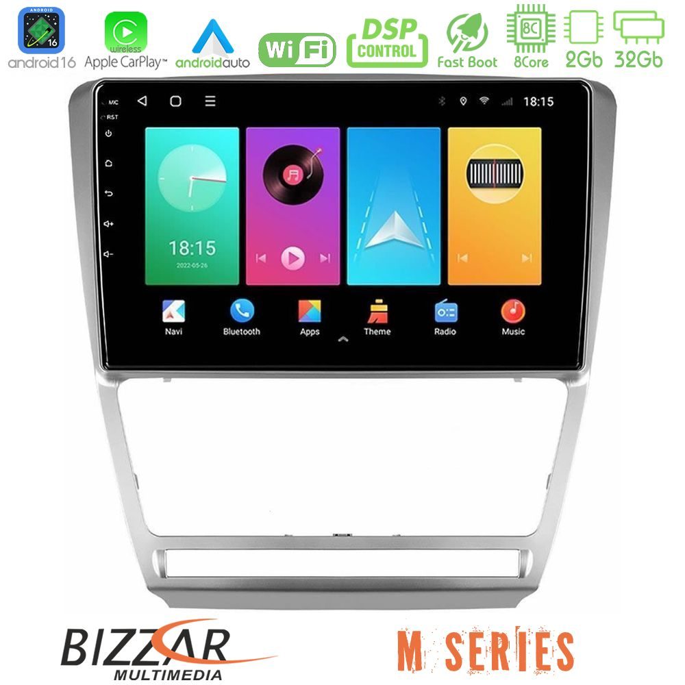 bizzar_m_sk229s Bizzar M Series 8Core Android16 2+32GB Skoda Octavia 5 Navigation Multimedia Tablet 10" - Image 1
