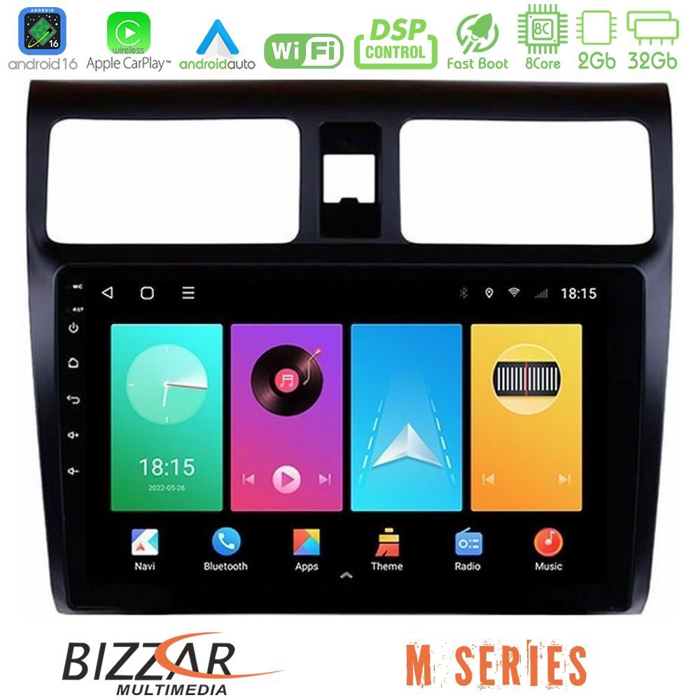 bizzar_m_sz0255 Bizzar M Series 8Core Android16 2+32GB Suzuki Swift 2005-2010 Navigation Multimedia Tablet 10" - Image 1
