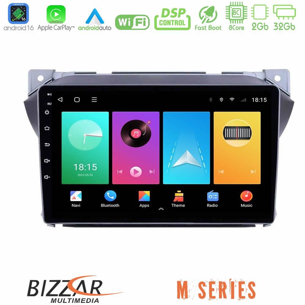 bizzar_m_sz0423 Bizzar M Series 8Core Android16 2+32GB Suzuki Alto amp; Nissan Pixo Navigation Multimedia Tablet 9" - Image 1