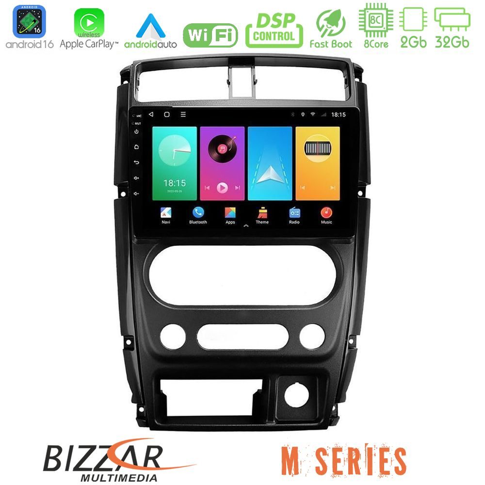 bizzar_m_sz0874 Bizzar M Series 8Core Android16 2+32GB Suzuki Jimny 2007-2017 Navigation Multimedia Tablet 9" - Image 1