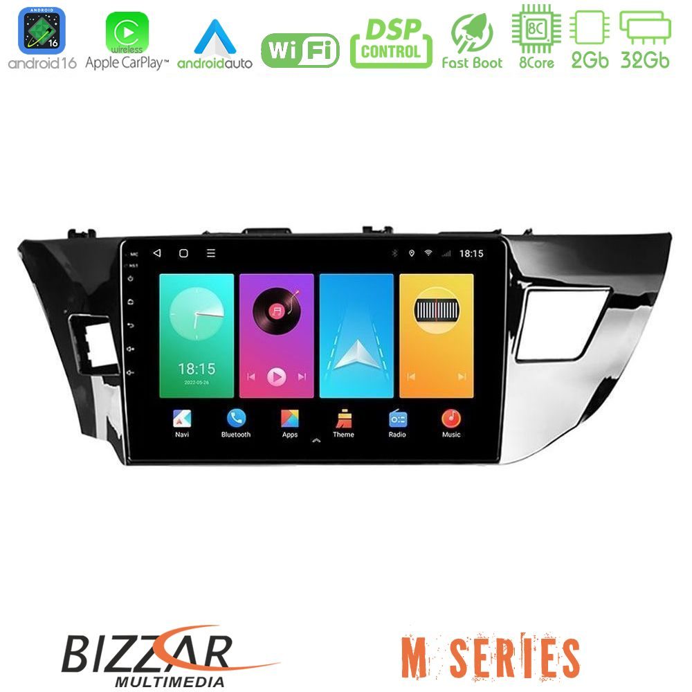 bizzar_m_ty0019 Bizzar M Series 8Core Android16 2+32GB Toyota Corolla 2014-2016 Navigation Multimedia Tablet 9" - Image 1
