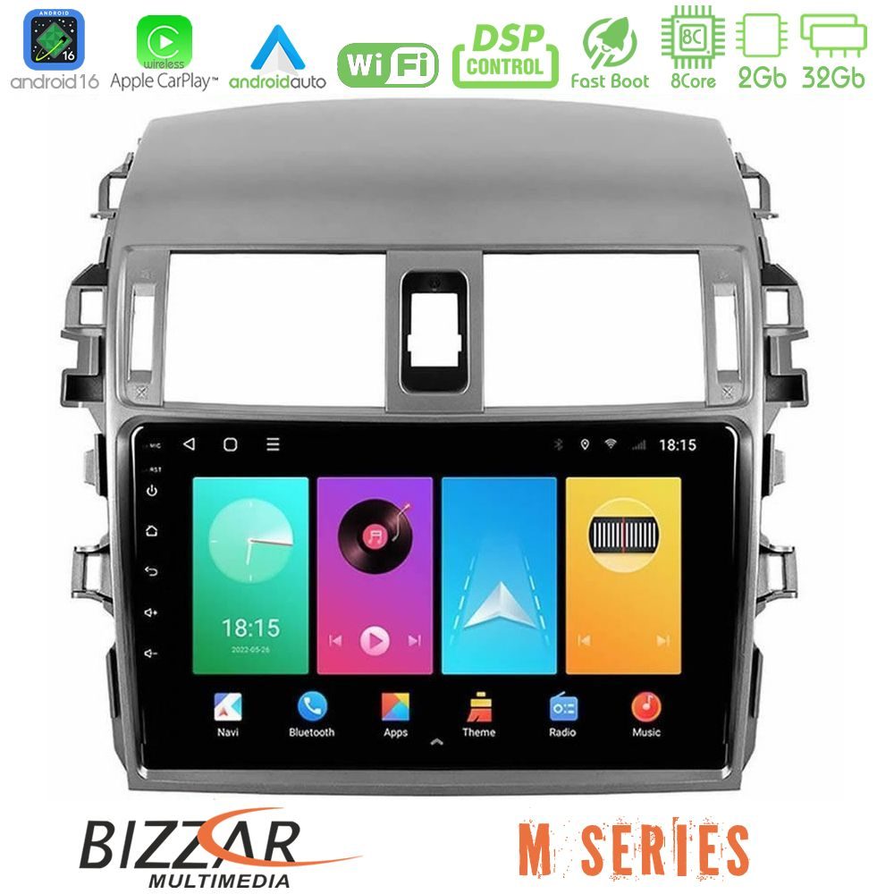 bizzar_m_ty0144 Bizzar M Series 8Core Android16 2+32GB Toyota Corolla 2008-2010 Navigation Multimedia Tablet 9" - Image 1