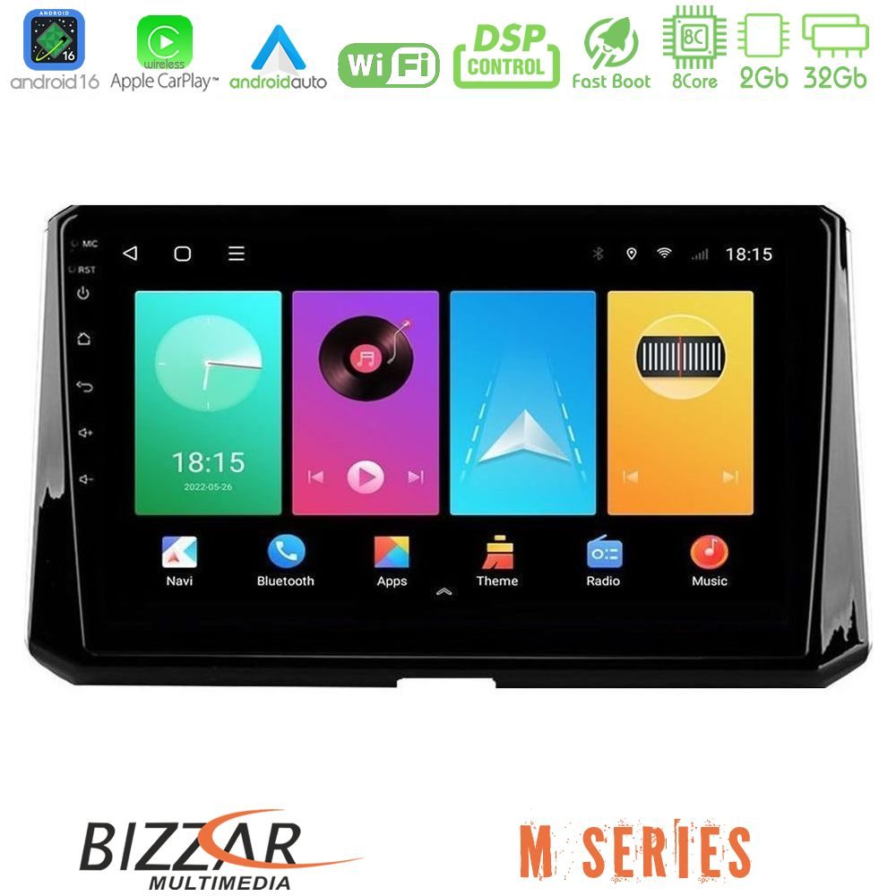 bizzar_m_ty0597 Bizzar M Series 8Core Android16 2+32GB Toyota Corolla 2019-2022 Navigation Multimedia Tablet 10" - Image 1