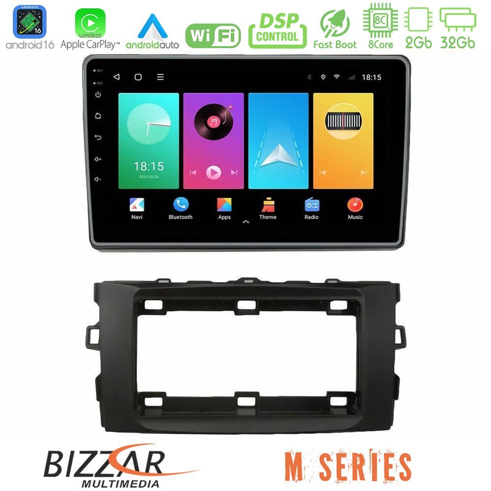 bizzar_m_ty1294 Bizzar M Series 8Core Android16 2+32GB Toyota Auris 2013-2016 Navigation Multimedia Tablet 10" - Image 1