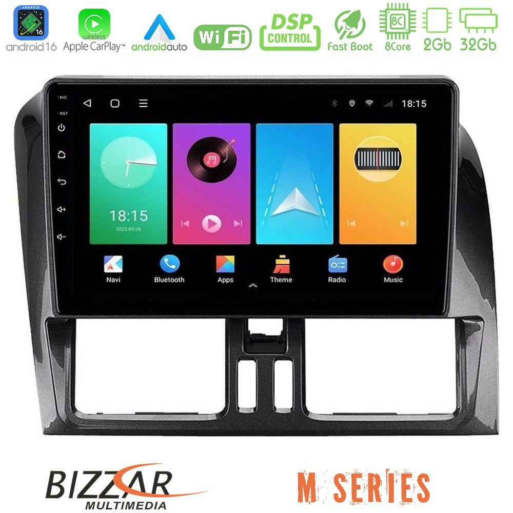 bizzar_m_vl0468 Bizzar M Series 8Core Android16 2+32GB Volvo XC60 2009-2012 Navigation Multimedia Tablet 9" - Image 1