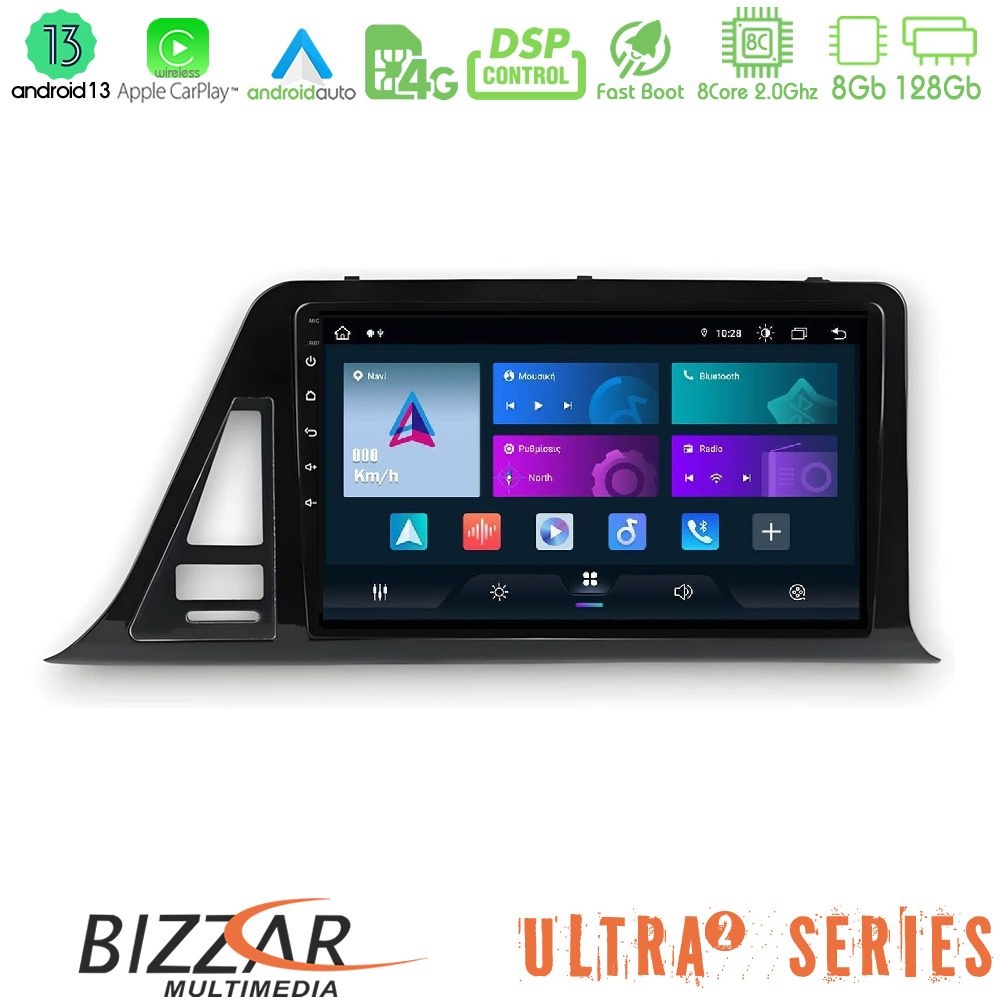 bizzar_ul2_ty696 Bizzar Ultra Series Toyota CH-R RHD 8core Android13 8+128GB Navigation Multimedia Tablet 9" - Image 1