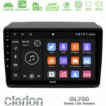 Clarion GL700 Lite Series 8Core Android ClarionOS 2+32GB Fiat Ducato/Citroen Jumper/Peugeot Navigation Multimedia Tablet 9" Με Carplay & Android Auto