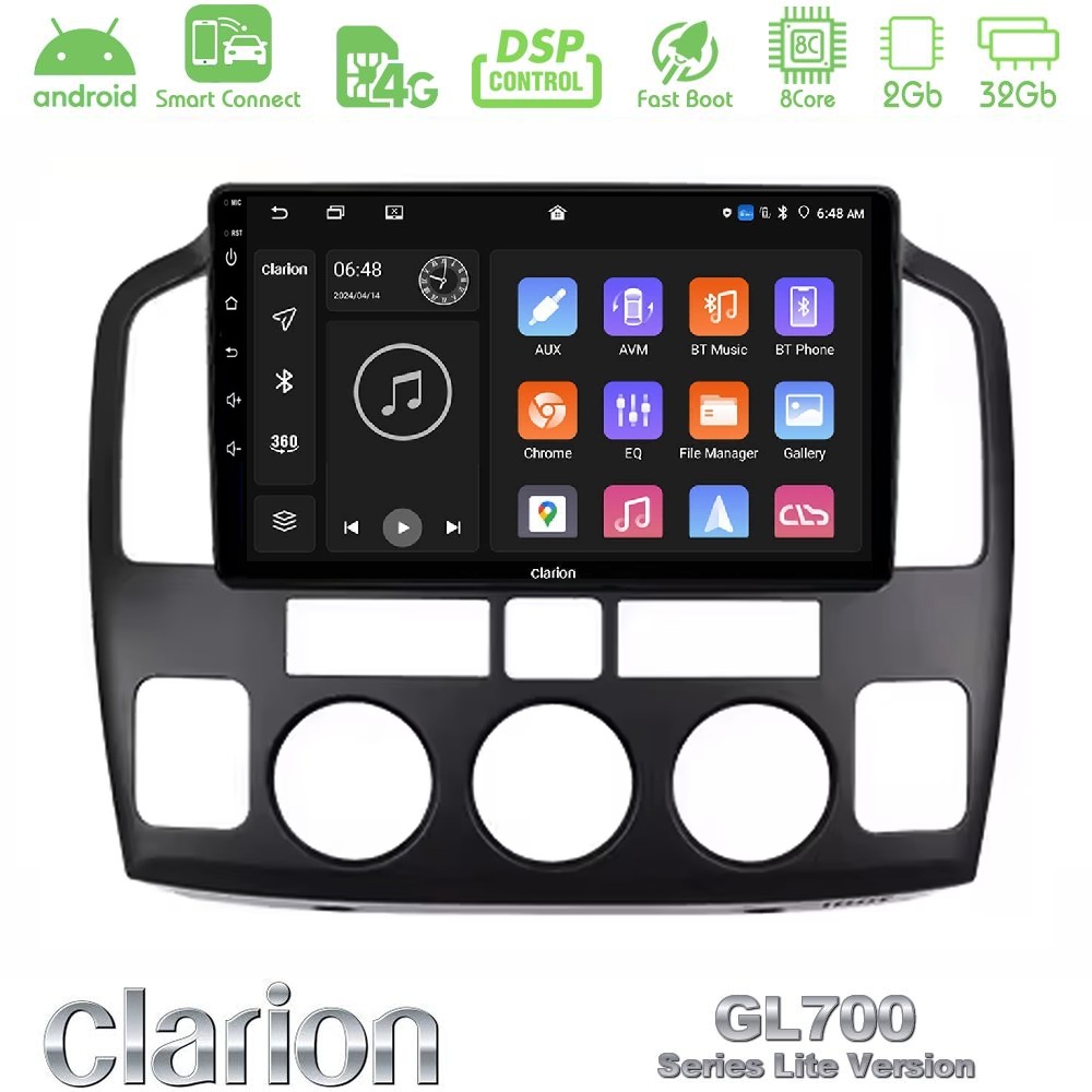 clarion_g72l_sz3003 Clarion GL700 Lite Series 8Core Android ClarionOS 2+32GB Suzuki Grand Vitara 2003-2005 Navigation Multimedia Tablet 9" Με Carplay & Android Auto - Image 1