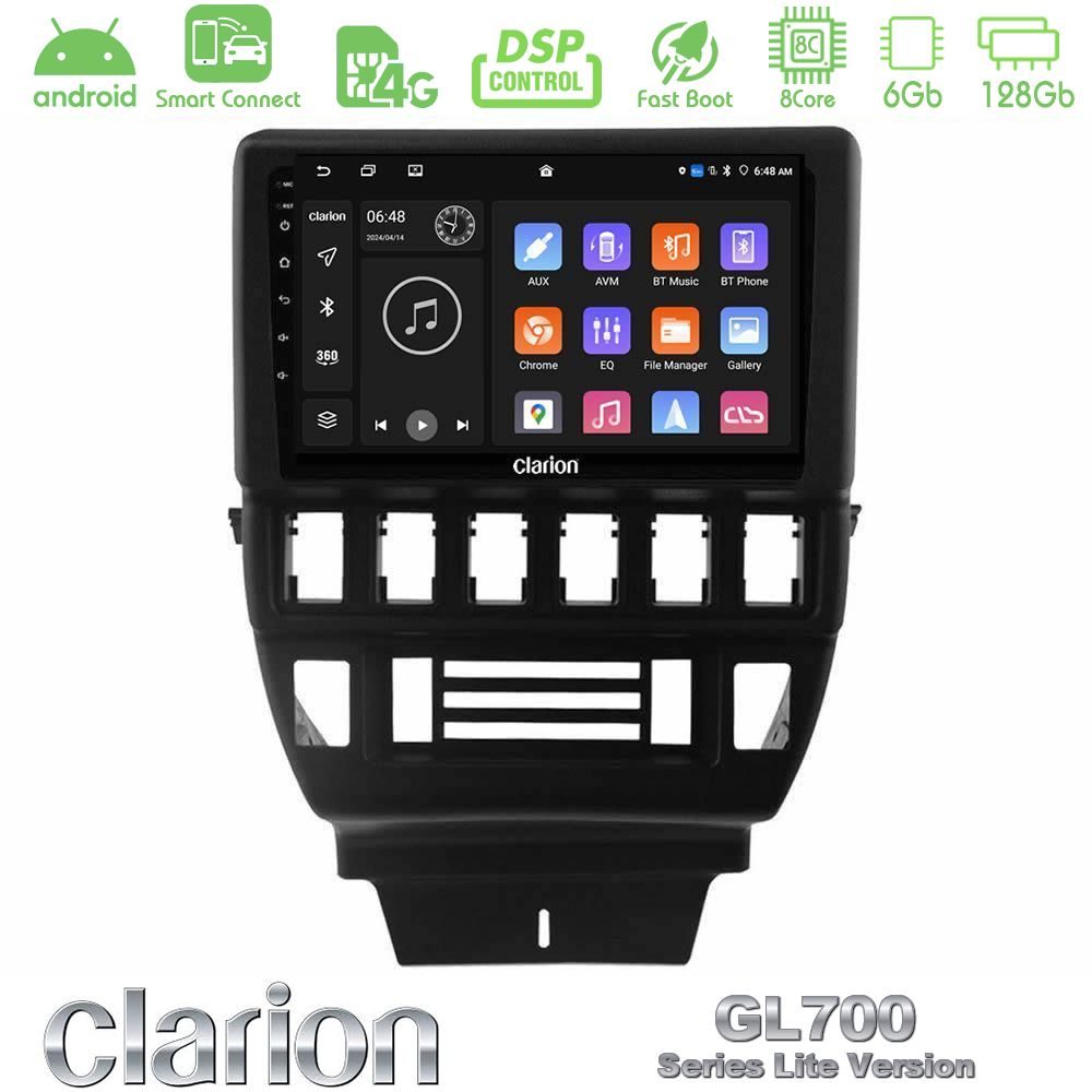 clarion_g76l_ld1339 Clarion GL700 Lite Series 8Core Android ClarionOS 6+128GB Lada Niva Navigation Multimedia Tablet 9" Με Carplay & Android Auto - Image 1