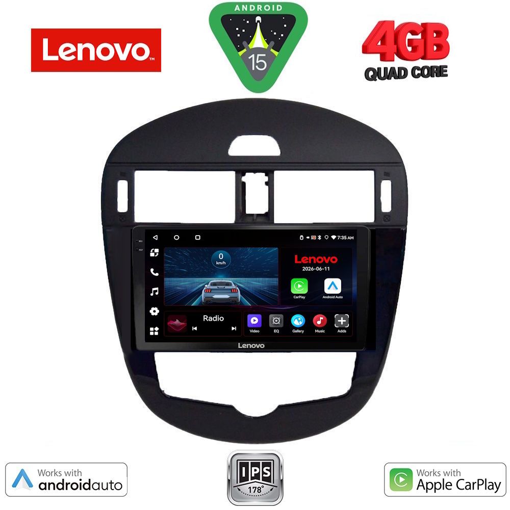 LVE7470_15 LENOVO LVE 8470CL_CPAA (9inc) MULTIMEDIA TABLET for NISSAN PULSAR mod. 2014-2019 with CLIMA - Image 1