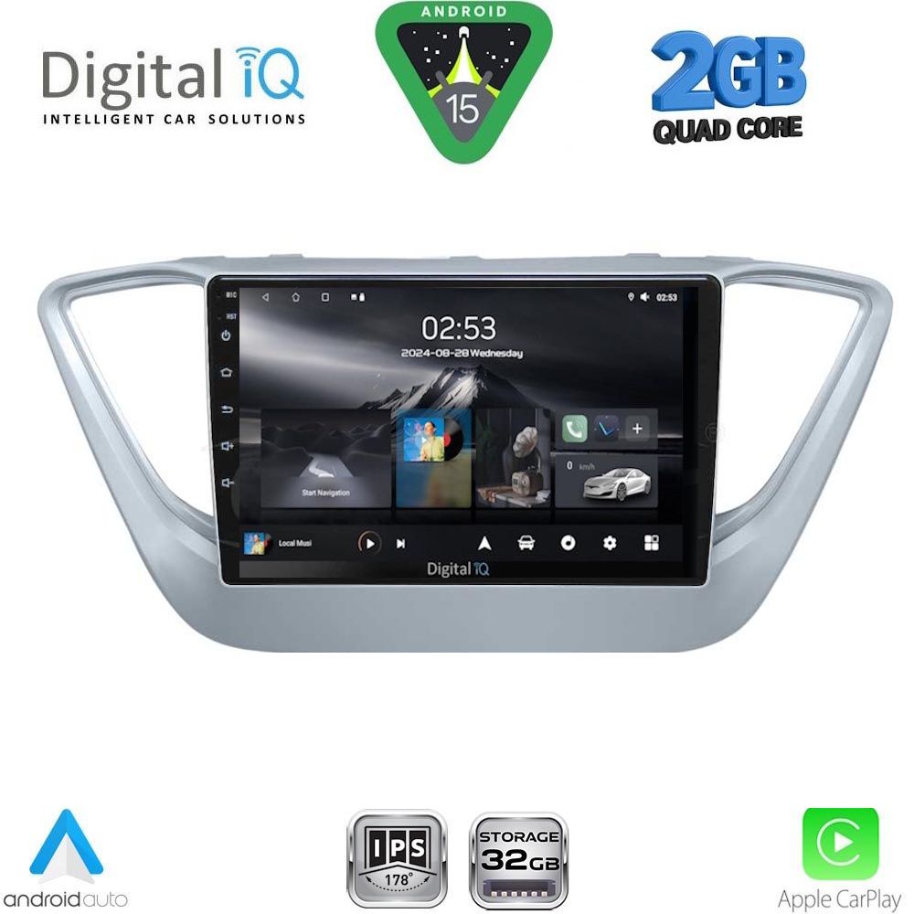RSD1251-15 DIGITAL IQ RSD 1251_CPA (9inc) MULTIMEDIA TABLET for HYUNDAI ACCENT - VERNA mod. 2017-2023 - Image 1