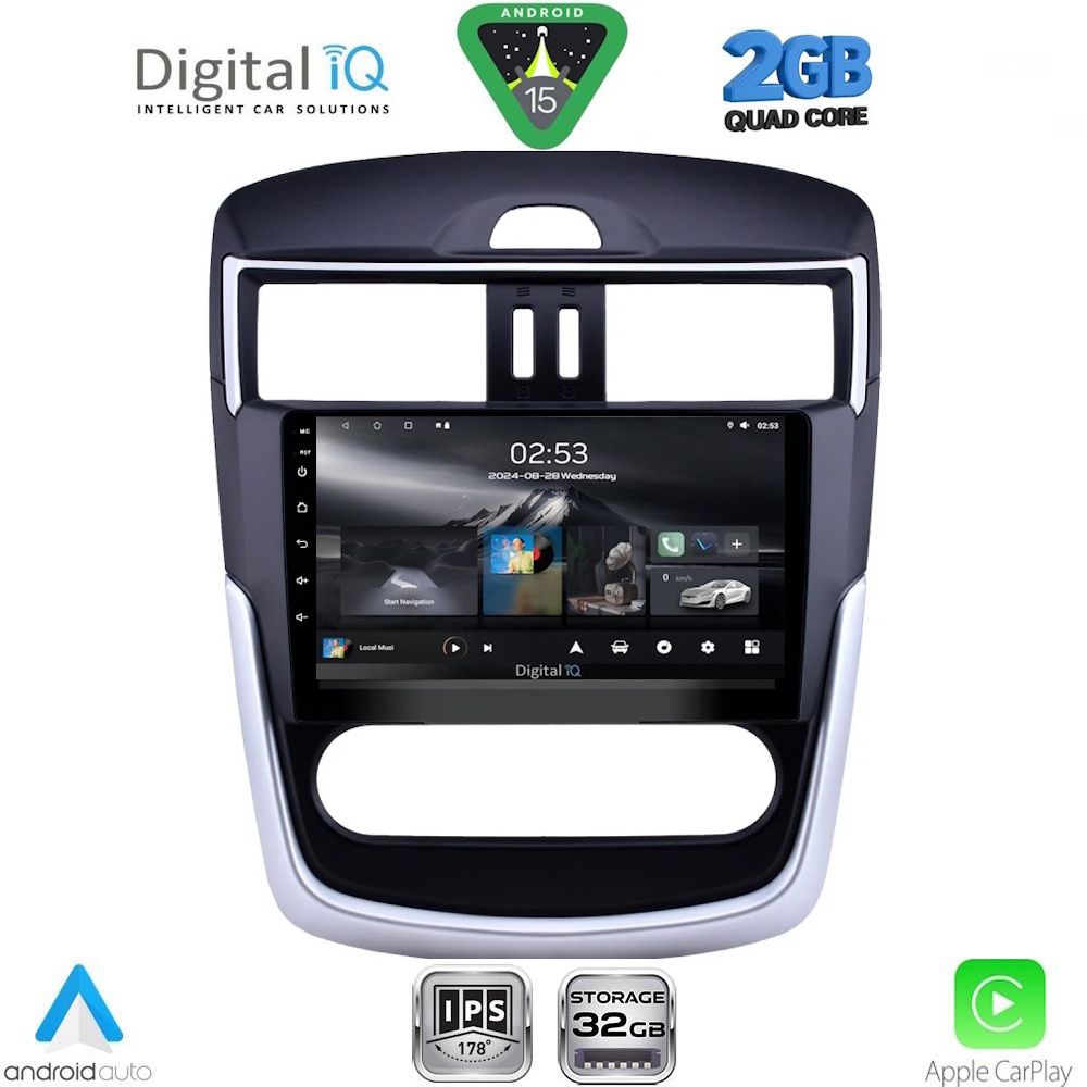RSD1465CL-15 DIGITAL IQ RSD 1465B CL_CPA (9inc) MULTIMEDIA TABLET for NISSAN TIIDA mod. 2013-2023 with CLIMA - Image 1