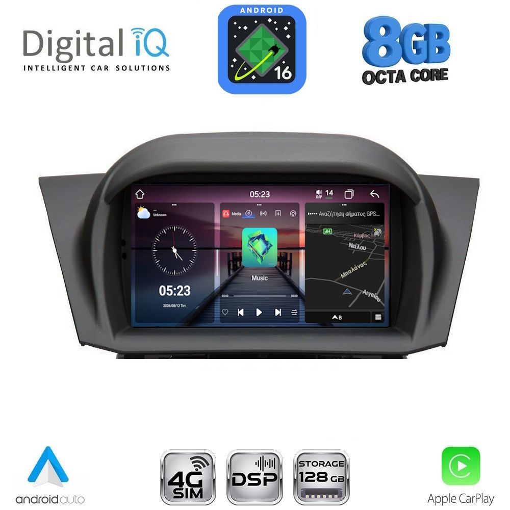 BLM575-16 DIGITAL IQ BLM 575_CPA (7" DECK) MULTIMEDIA OEM for FORD FIESTA mod. 2008-2017 - Image 1