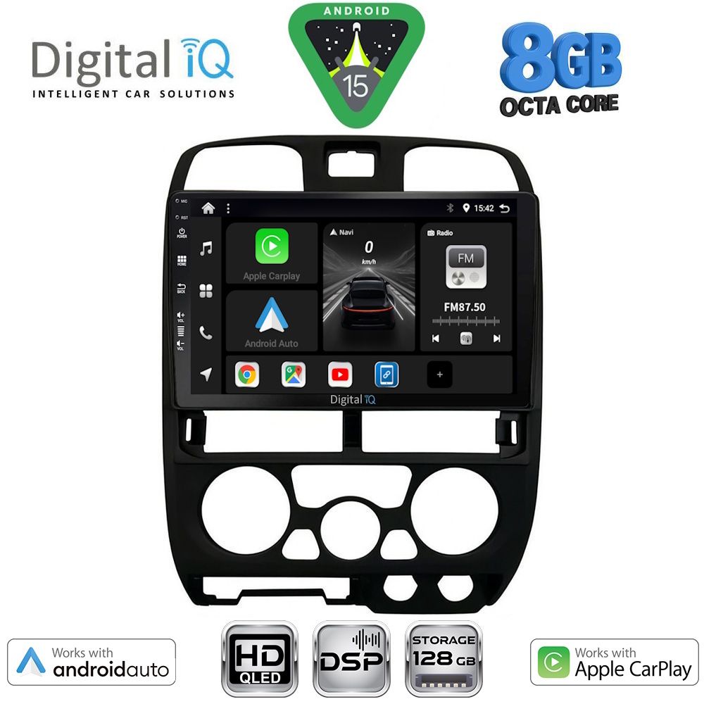 BXF7253BL_15-1 DIGITAL IQ BXF 18253BL_CPAA (9inc) MULTIMEDIA TABLET for ISUZU D-MAX mod. 2002-2008 (BLACK) - Image 1