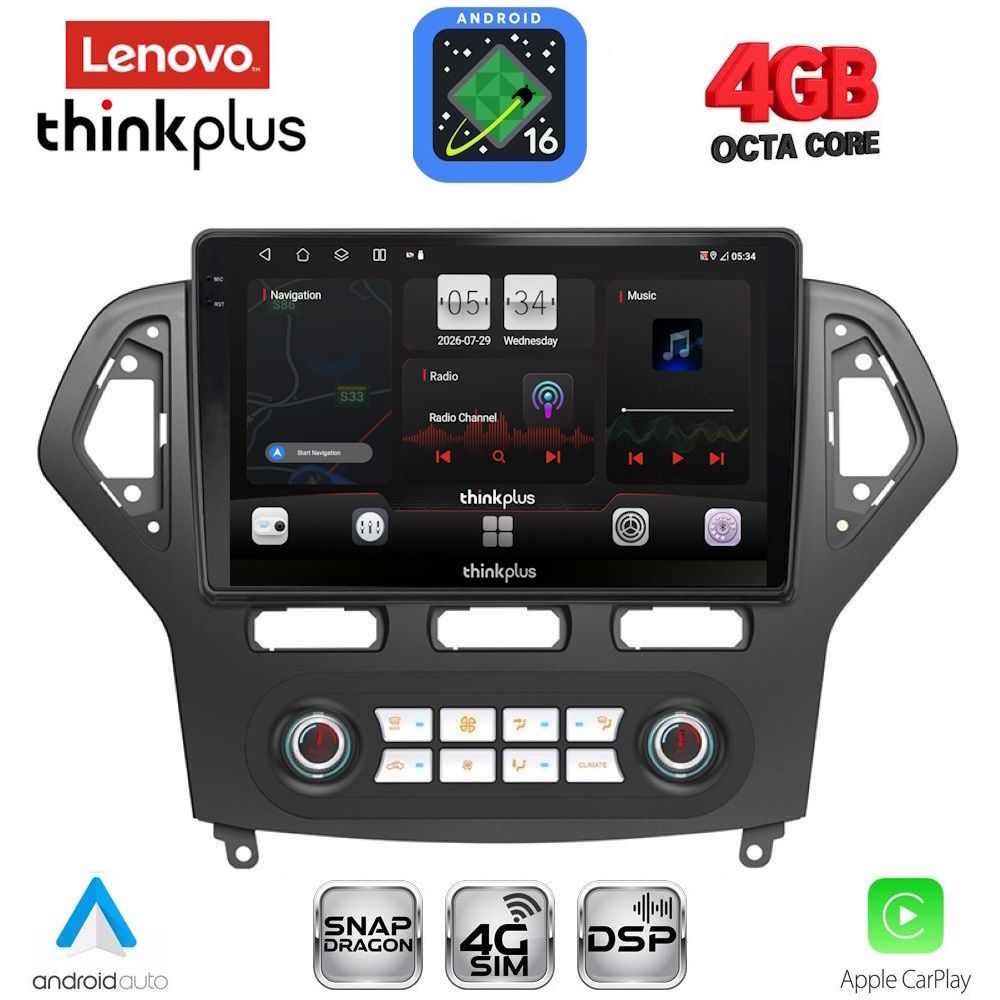 LTG7162CL_16 LENOVO LTG 7162_CPA CLIMA (10inc) MULTIMEDIA TABLET for FORD MONDEO mod. 2007-2011 - Image 1