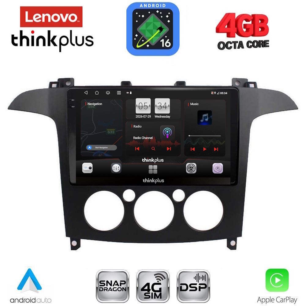 LTG7175AC_16 LENOVO LTG 7175_CPA A/C (9inc) MULTIMEDIA TABLET for FORD SMAX mod. 2006-2014 - Image 1