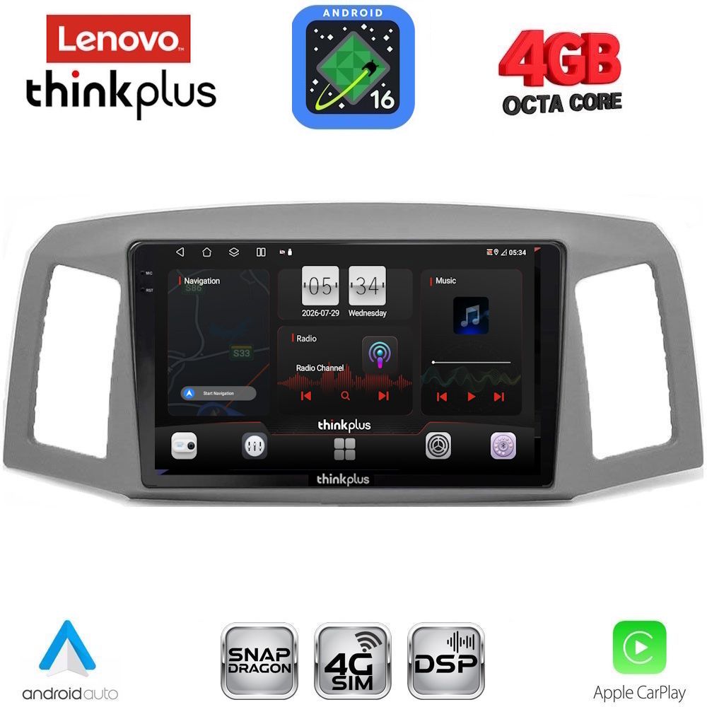 LTG7281_16 LENOVO LTG 7281_CPA (10inc) MULTIMEDIA TABLET for JEEP GRAND CHEROKEE mod. 2005-2007 - Image 1