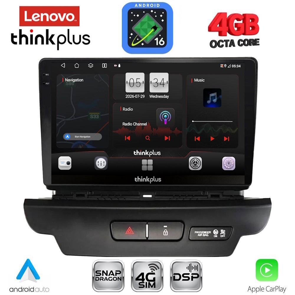LTG7304_16 LENOVO LTG 7304_CPA (9inc) MULTIMEDIA TABLET for KIA CEED - XCEED mod. 2018-2022 - Image 1